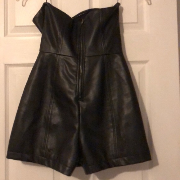 New Zara faux leather jumpsuit - Picture 5 of 5